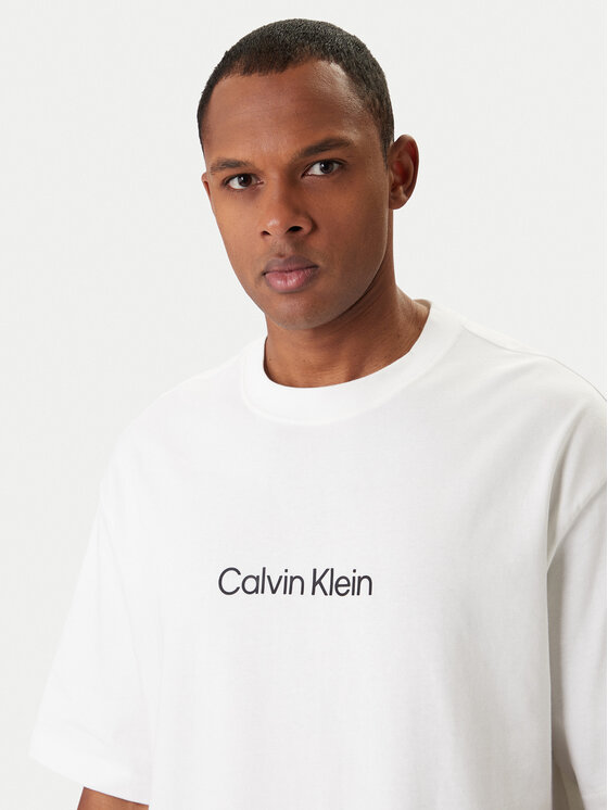 Calvin Klein Calvin Klein Póló LV040HM228 Fehér Relaxed Fit