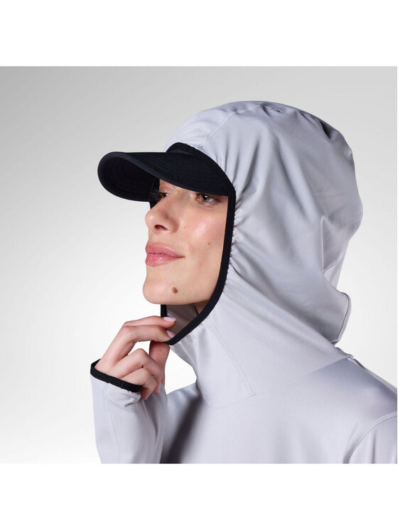Rossignol Rossignol Bluza techniczna W Westweg Sun Hoodie Szary jasny Regular Fit