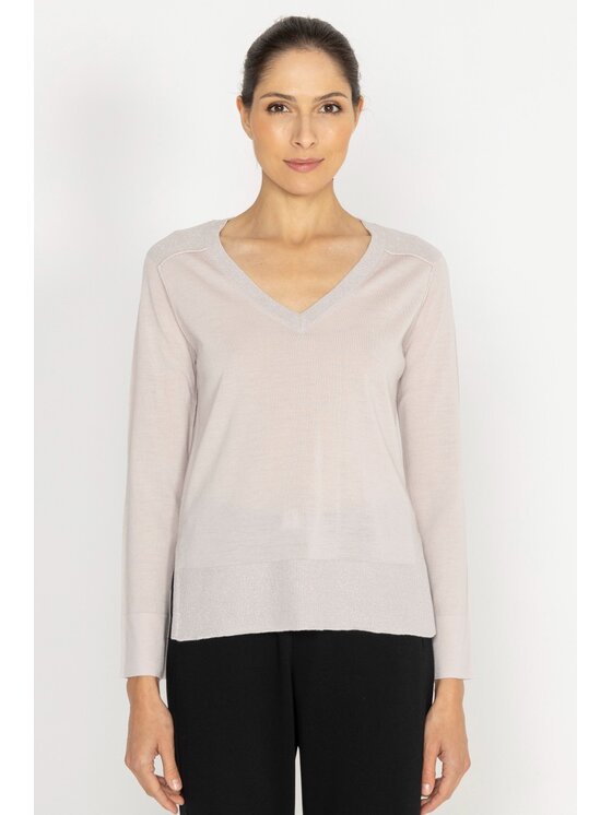 Deni Cler Milano Deni Cler Milano Sweter T-DC-S462-D5-90-31-1 Różowy Regular Fit