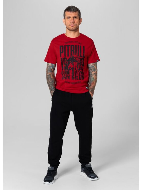 PITBULL PITBULL T-Shirt Koszulka San Diego Dog M Czerwony Regular Fit