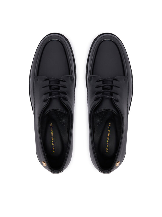Tommy Hilfiger Tommy Hilfiger Oxfords Classoc Leather Derby FW0FW09487 Μαύρο