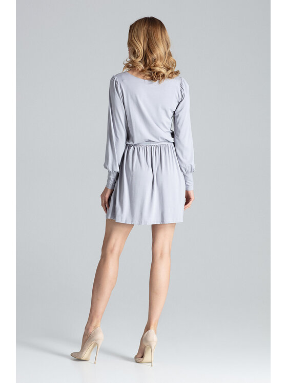 FIGL FIGL Šaty M576 Sivá Regular Fit