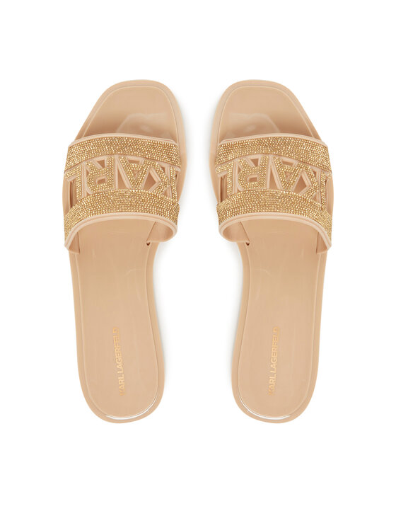 KARL LAGERFELD KARL LAGERFELD Παντόφλες Jelly III KL80005S Χρυσό
