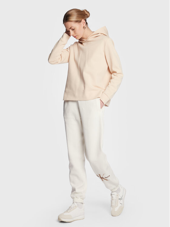 Calvin Klein Jeans Calvin Klein Jeans Pantaloni da tuta J20J220265 Écru Relaxed Fit