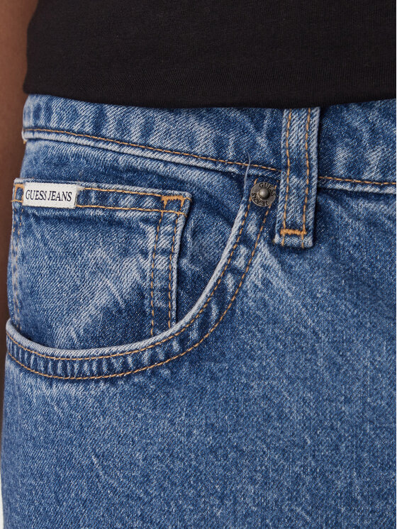 Guess Jeans Guess Jeans Džinsai M5YA1B D633A Mėlyna Straight Fit