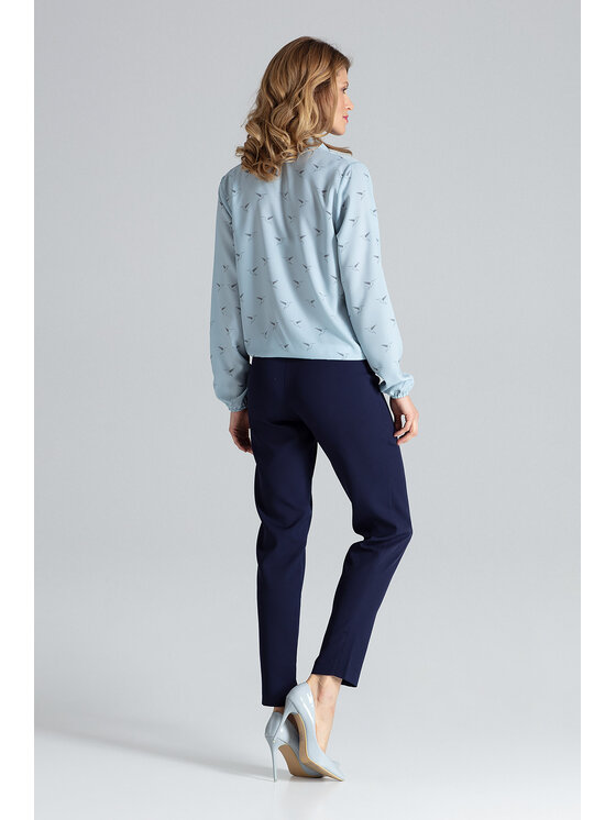FIGL FIGL Blúzka M371 Modrá Regular Fit
