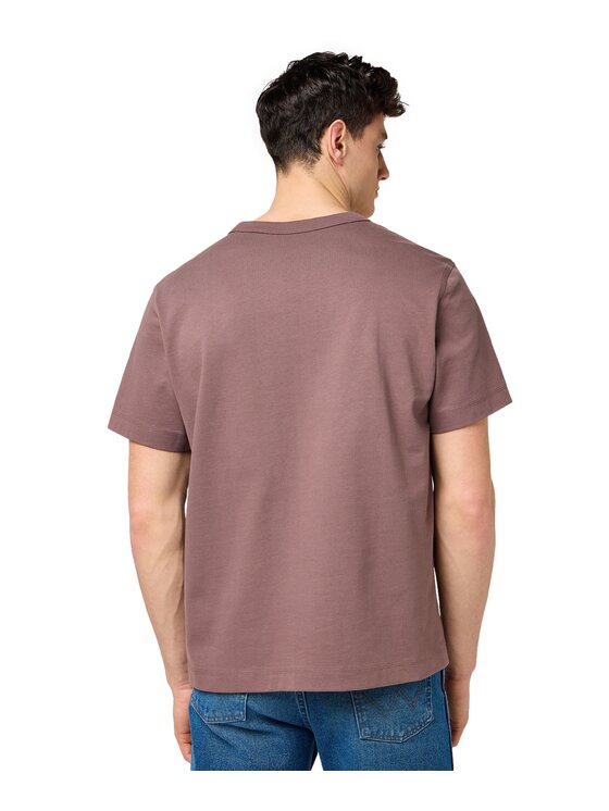 Wrangler Wrangler T-Shirt 112371500 Brązowy Relaxed Fit