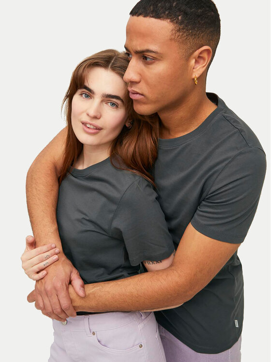 Jack&Jones Jack&Jones T-shirt Organic Basic 12156101 Grigio Slim Fit