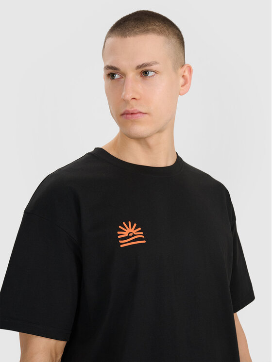 4F 4F T-Shirt CHILLY WAVES Czarny Oversize