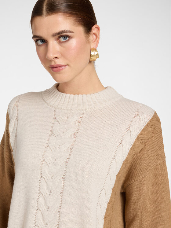 Elena Mirò Elena Mirò Maglione M062Z000824N0A1 Crema Regular Fit