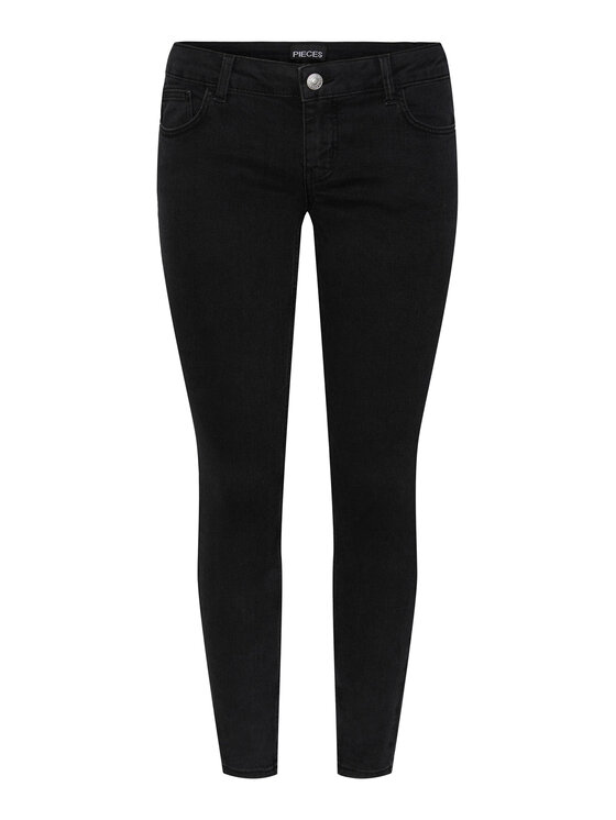 Pieces Džínsy 17144586 Čierna Skinny Fit