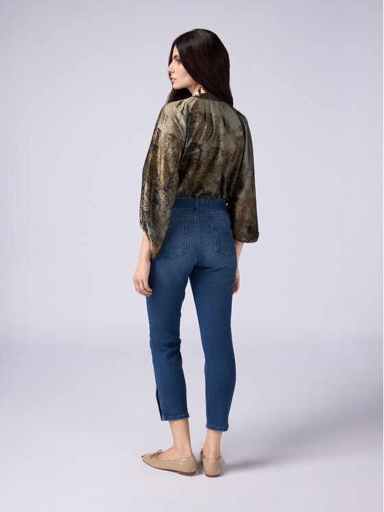 Oltre Oltre Jeansy P568R008542N024 Niebieski Regular Fit