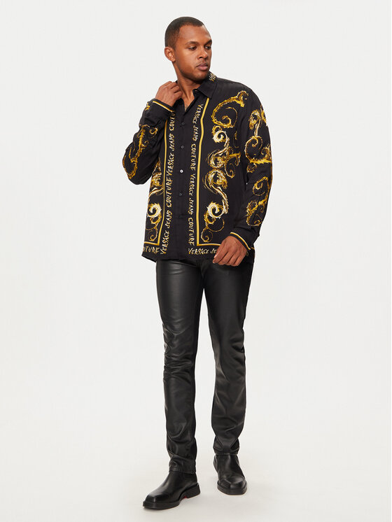 Versace Jeans Couture Versace Jeans Couture Košile 77GAL2RC Černá Regular Fit