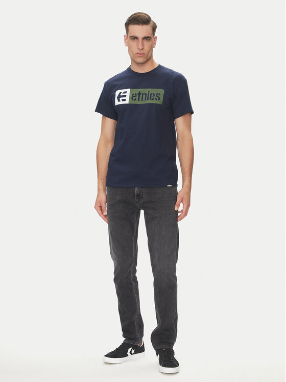 Etnies Etnies T-shirt New Box 4130002282 Blu scuro Regular Fit