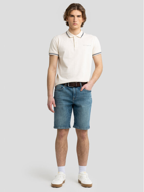 BIG STAR BIG STAR Szorty jeansowe CONNER_407_110 Niebieski Comfort Fit