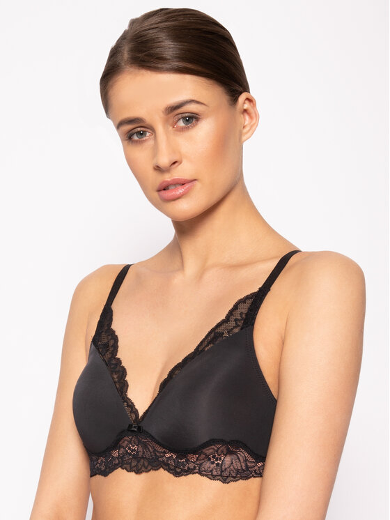 Triumph Bralette krūšturis Amourette Charm 10201694 Melns