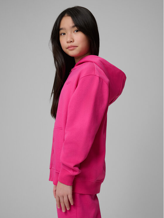 4F 4F Bluza BASIC+ Różowy Loose Fit