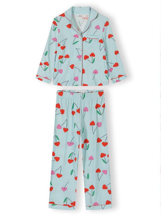 minoti minoti Piżama 30PJ152 Niebieski Regular Fit