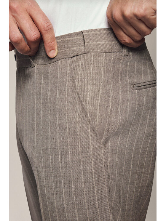 Lancerto Lancerto Garnitur Livade GA073125000014 Beżowy Slim Fit