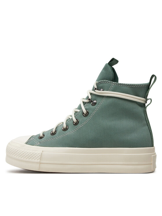Converse Converse Sneakers aus Stoff Chuck Taylor All Star Lift Platform Play On Utility A08864C Grün