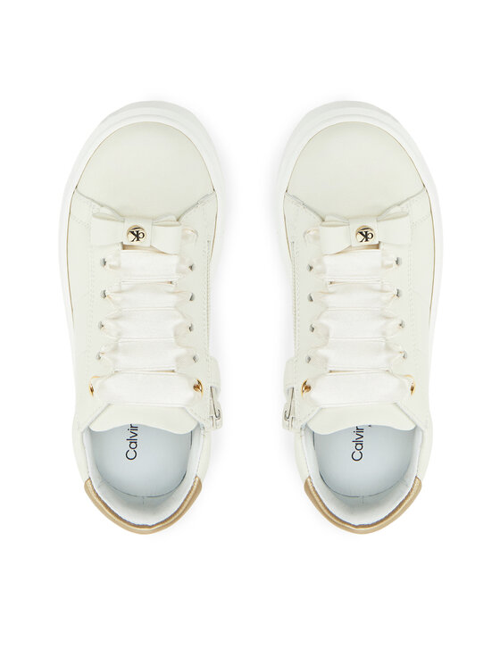Calvin Klein Jeans Calvin Klein Jeans Sneakersy Low Cut Lace-Up Sneaker V4A9-83047-0214 M Biały