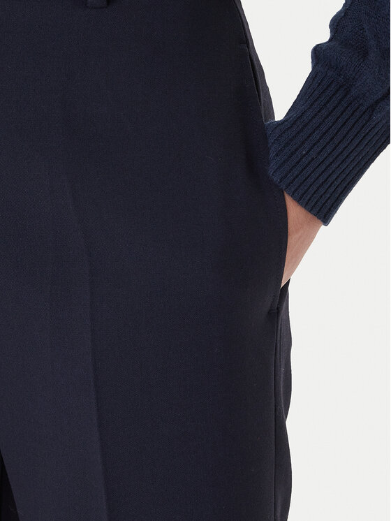 Tommy Hilfiger Tommy Hilfiger Bavlnené nohavice WW0WW48355 Tmavomodrá Straight Fit