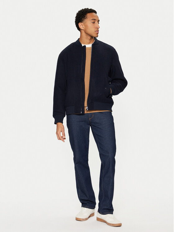 Mustang Mustang Bomberjacke Byron 1015902 Dunkelblau Regular Fit