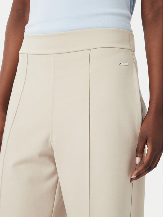 Calvin Klein Calvin Klein Текстилни панталони LV044G210G Бежов Relaxed Fit