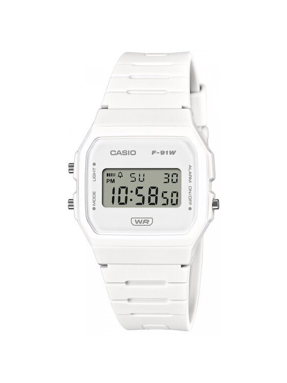Casio Casio Zegarek F-91WB-7AEF Biały