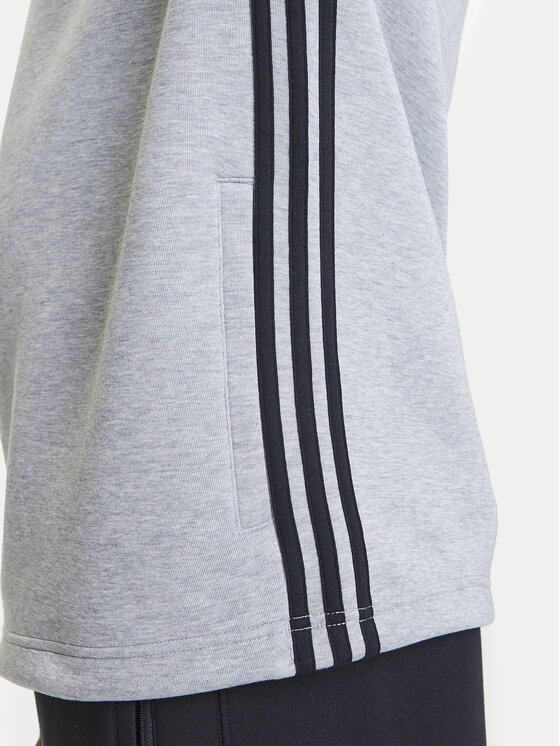 adidas adidas Džemperis adicolor Spacer Drill JX1508 Pilka Loose Fit