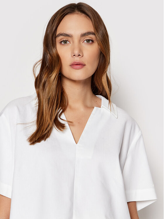 Blusa Inclusive K20K204392 Bianco Relaxed Fit