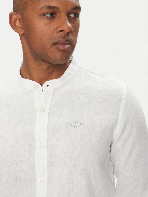 Aeronautica Militare Aeronautica Militare Cămașă 251CA1272CT3089 Alb Regular Fit