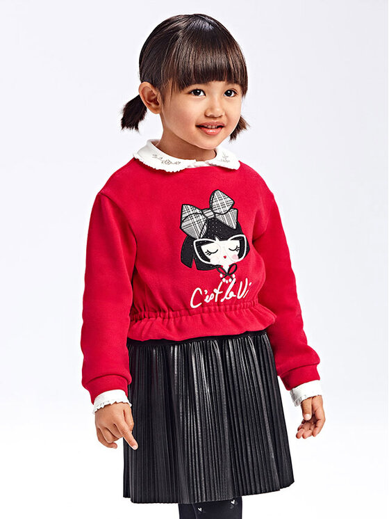 Vestito da giorno 4921 Rosso Regular Fit