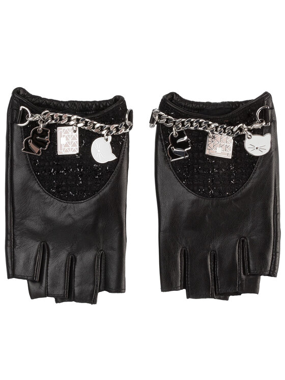 karl lagerfeld fingerless gloves