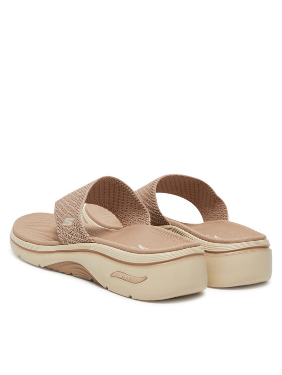 Skechers Skechers Čības uz pirksta Go Walk Arch Fit 2.0 Sandal-Carrie 140861/TPE Bēšs