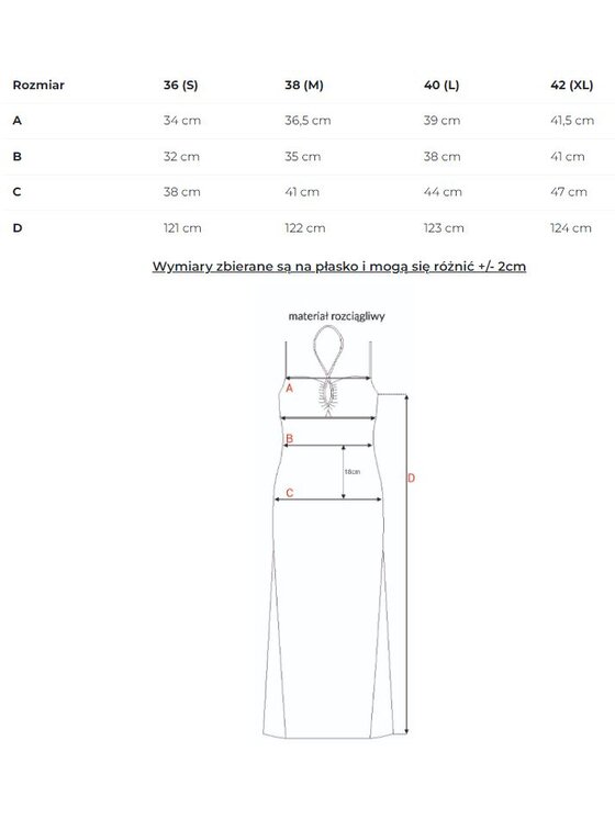 Makover Makover Letní šaty K193 Bílá Long Fit