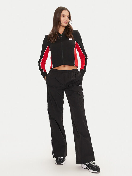 Fila Fila Spodnji del trenirke Laplace FAW0891 Črna Loose Fit