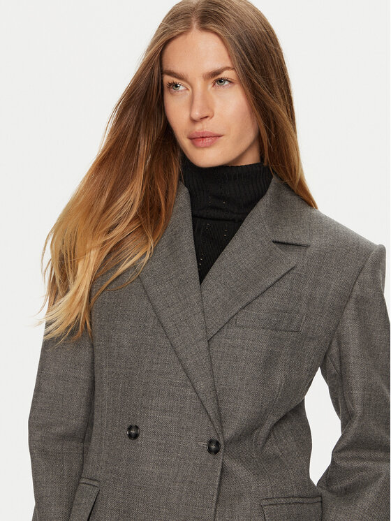 Herskind Herskind Švarkas Wasty 5399140 Pilka Relaxed Fit