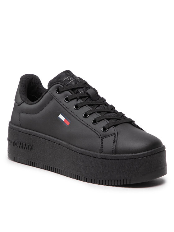 Tommy Jeans Sneakers Flatform Ess EN0EN02043 Negru EN0EN02043 imagine noua