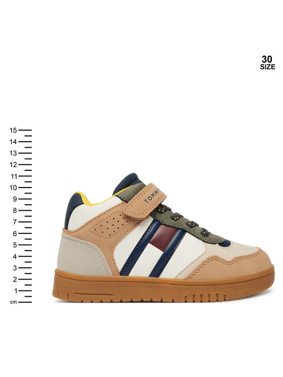 Tommy Hilfiger Tommy Hilfiger Sneakersy High Top Lace-Up/Velcro Sneaker T1X9-35229-1269 S Kolorowy