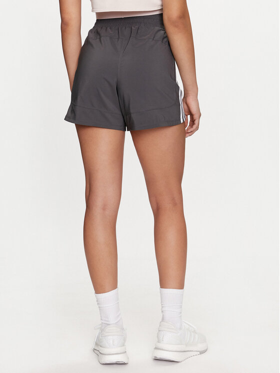 adidas adidas Sportovní kraťasy Pacer Training 3-Stripes IS2173 Šedá Regular Fit