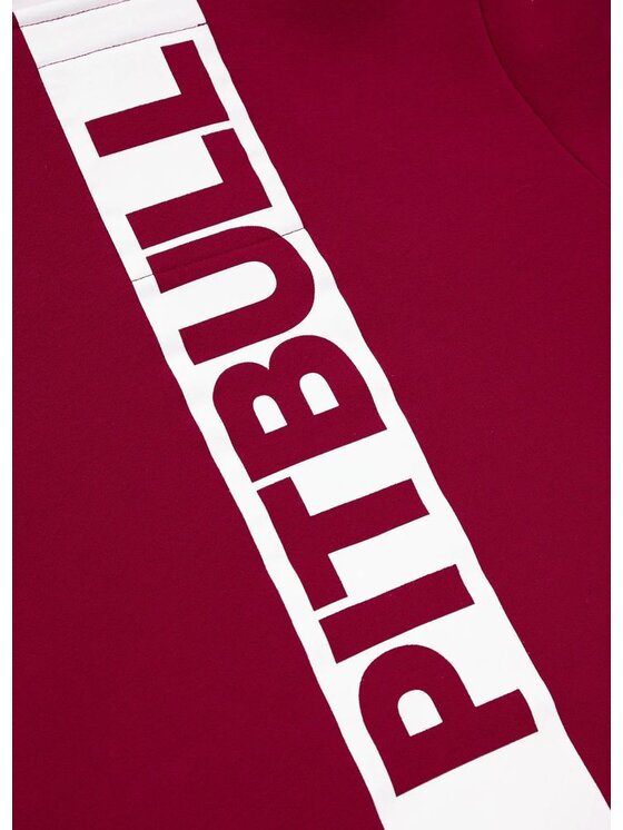 PITBULL PITBULL Bluza Hilltop Junior Bordowy Regular Fit
