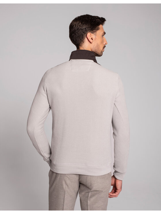 Borgio Borgio Bluza imola Szary Classic Fit