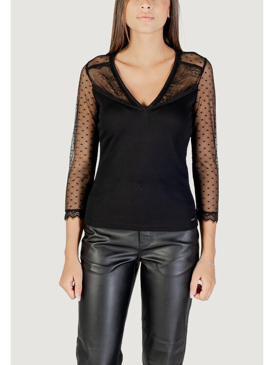 Morgan De Toi Morgan De Toi T-shirt 252-THAISA Nero Egg Fit