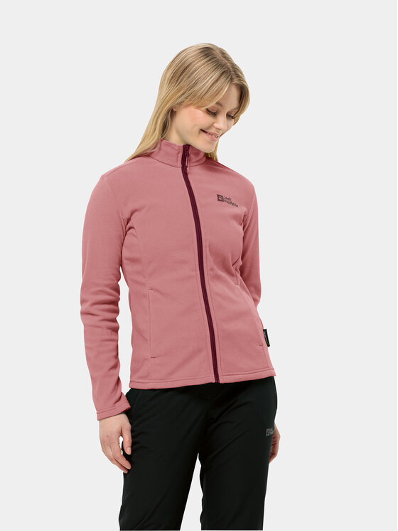 Jack Wolfskin Fleecová mikina Taunus Fz 1711391 Ružová Regular Fit