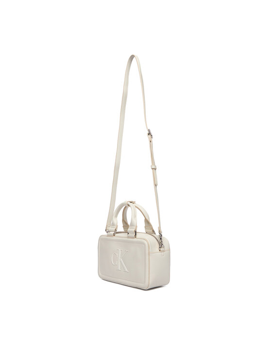 Calvin Klein Calvin Klein Geantă Bold Ck Elongated Mini Tote LV04F3411G Alb