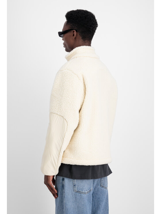 Alpha Industries Alpha Industries Kurtka outdoor Sherpa Zip-Jacket Biały Regular Fit