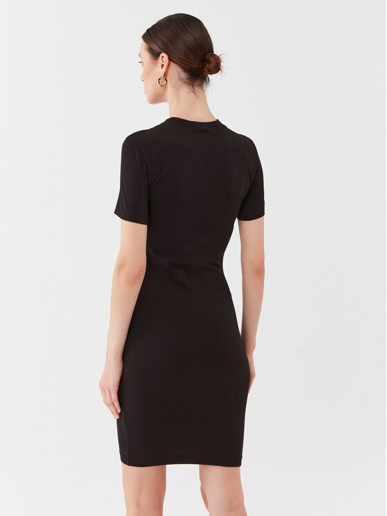 Versace Jeans Couture Versace Jeans Couture Ежедневна рокля 75HAOT12 Черен Slim Fit