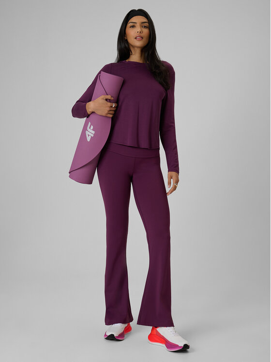 4F 4F Longsleeve AFTERLIGHT Fioletowy Regular Fit