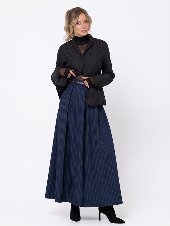 Miss LK Miss LK Spodnie materiałowe MISSLKS Granatowy Wide Leg